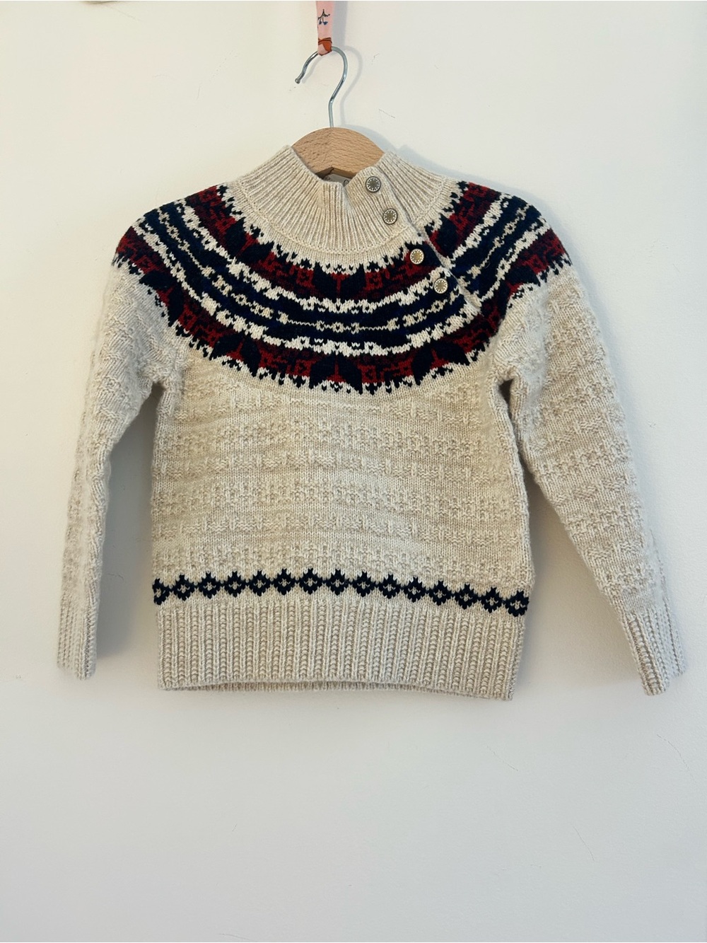 Polo Ralph Lauren Kids Fair isle Wool-Blend Sweater Size 3T
